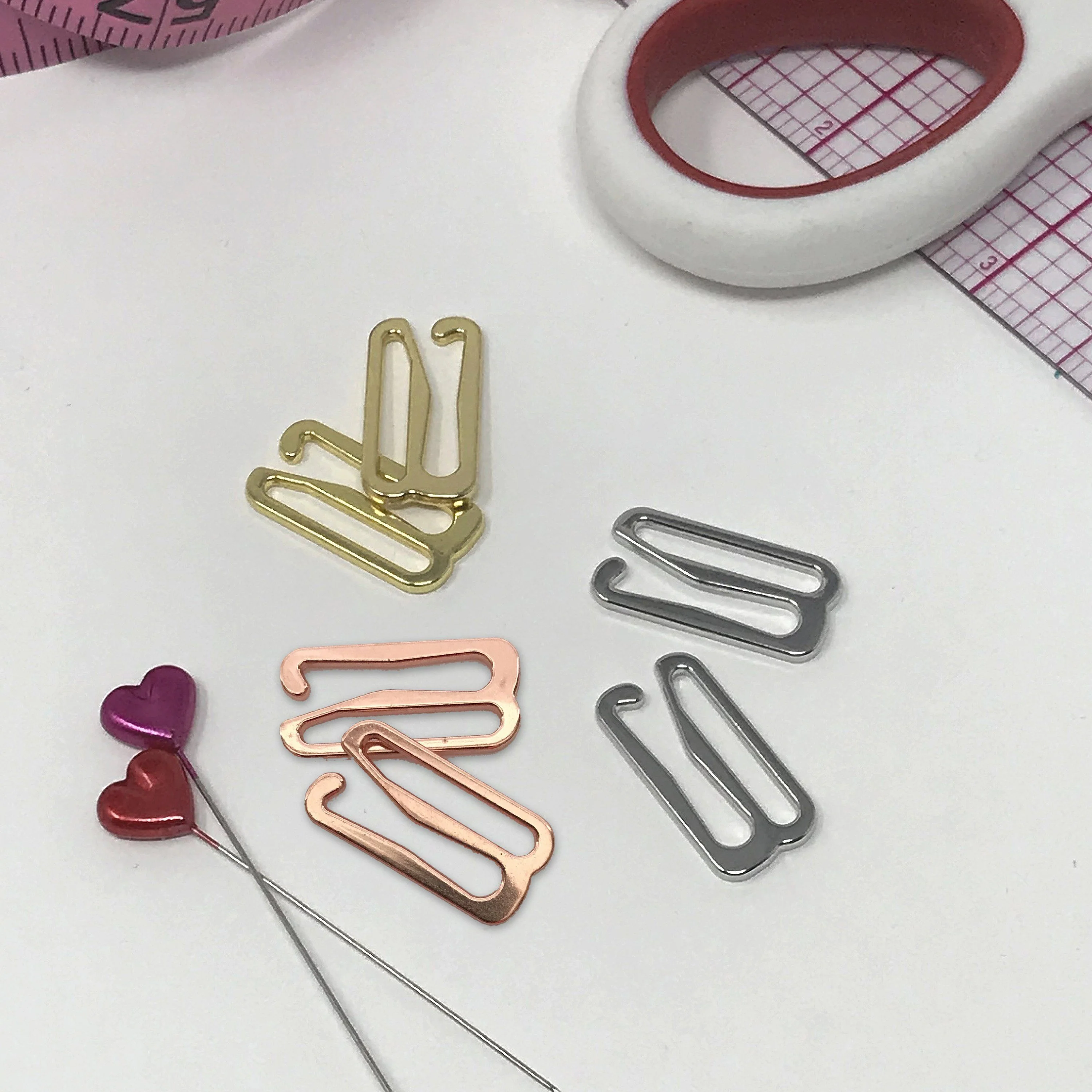 3/4" (20mm) or 1" (25mm) Bra Strap Slider Hooks- Set of 2 - Image 5