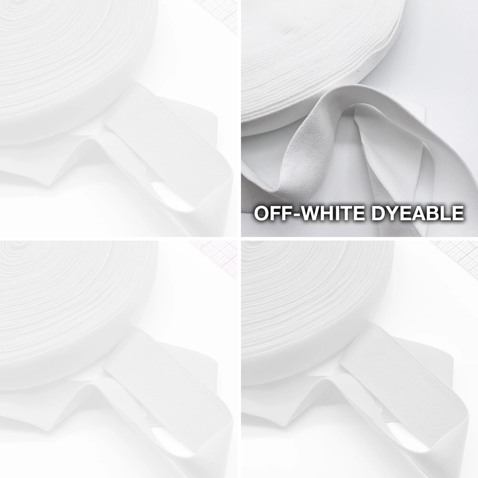 3/4" (20mm) Plush Soft Matte Elastic, Stretch Trim- 2 Yards - Image 8