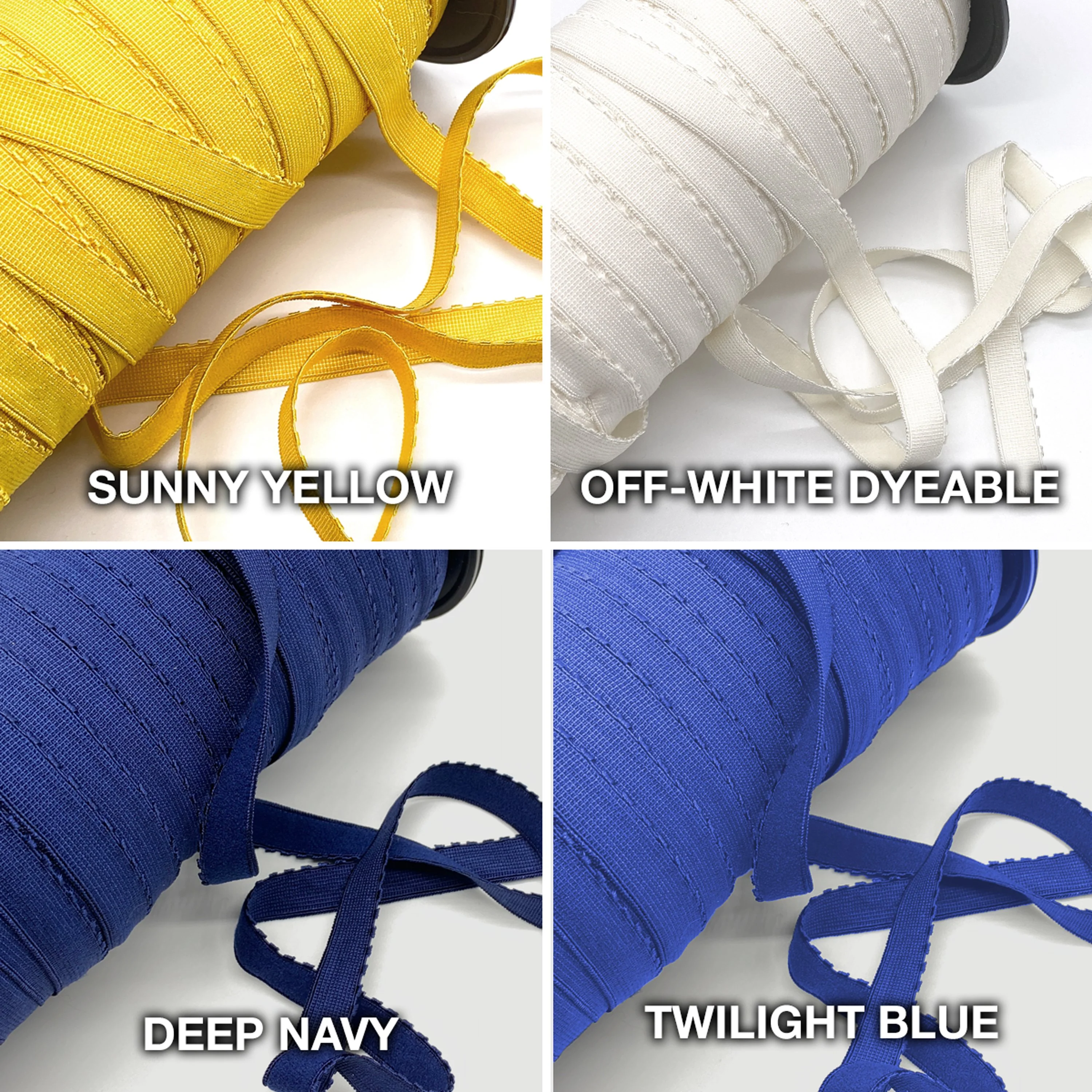 3/8" (10mm) Picot Elastic, Soft, Plush Back- 2 Yards - Image 6