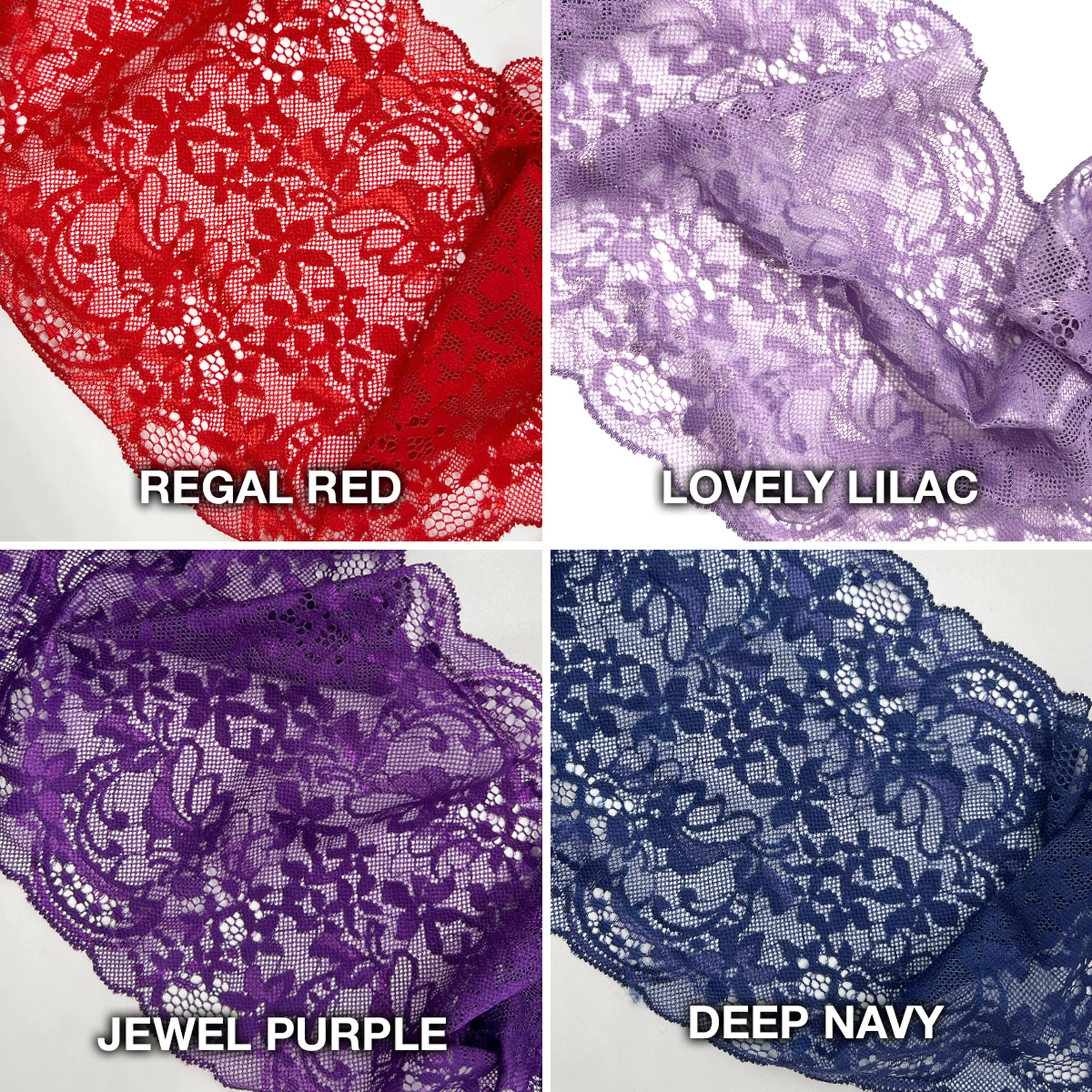 6 1/2" (16.5cm) Stretch Lace, Soft, High Quality- 1 Yard - Image 4