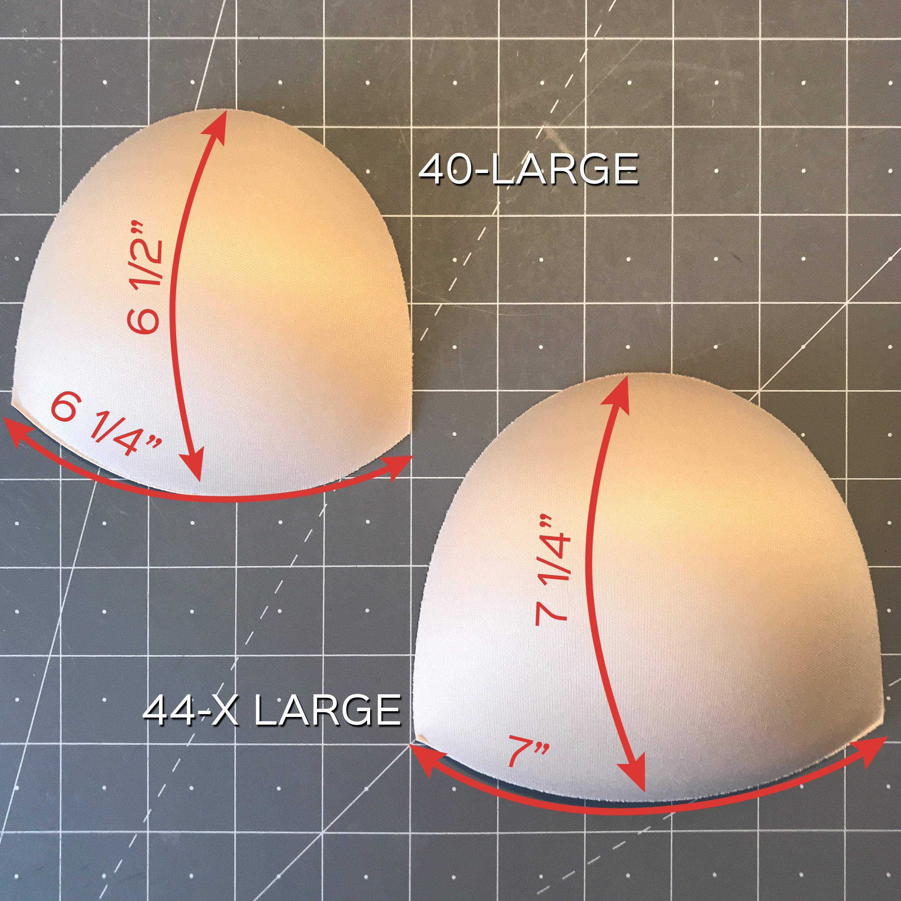 Rounded Bra Cup Inserts in Beige or Black- Sizes 32-44 - Image 5