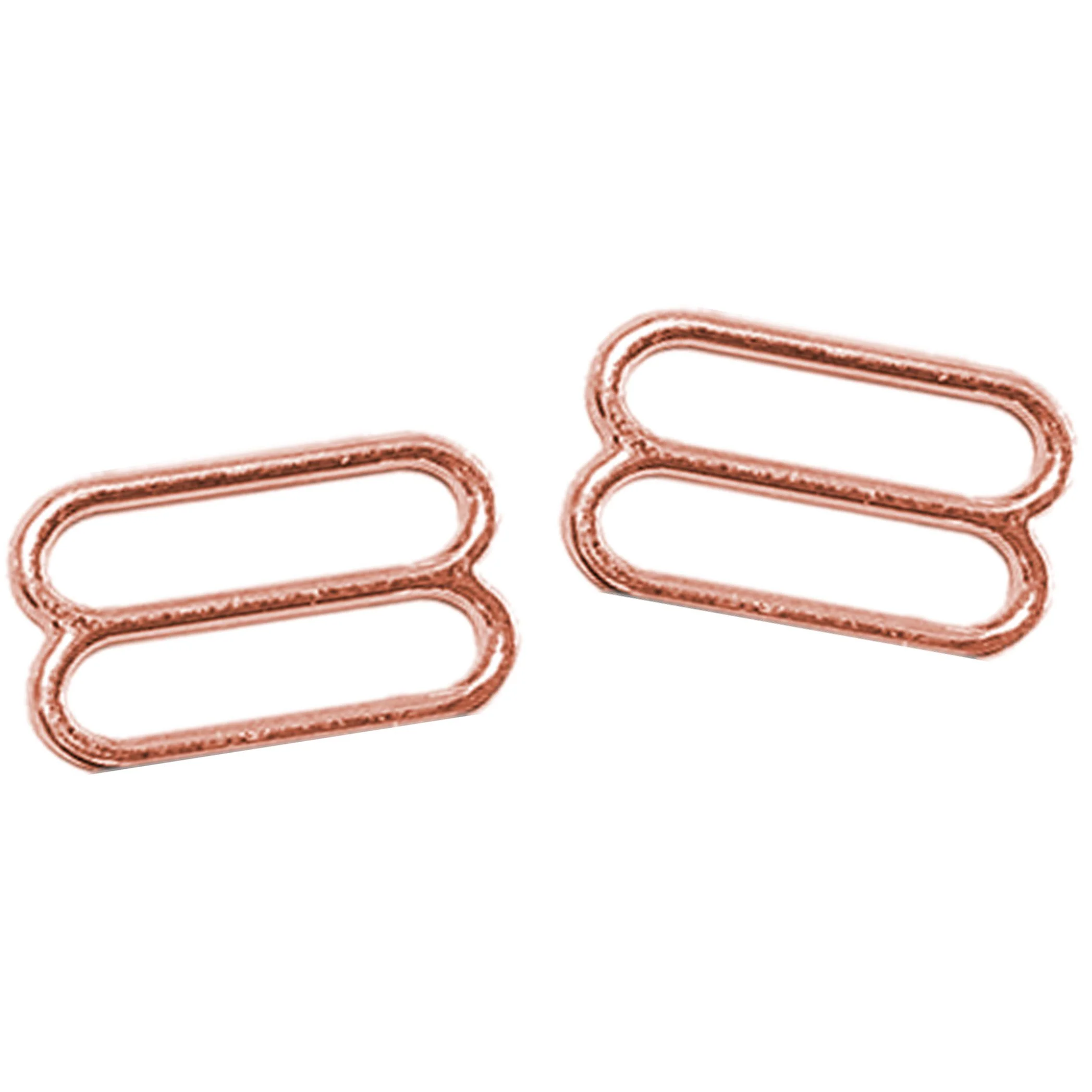 Set of 2 Rings OR 2 Sliders in Rose Gold– 1/4" (6mm), 3/8" (10mm), 1/2" (12mm), 5/8" (15mm), 3/4" (20mm) - Image 6